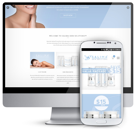 Salima Skin Solutions Website